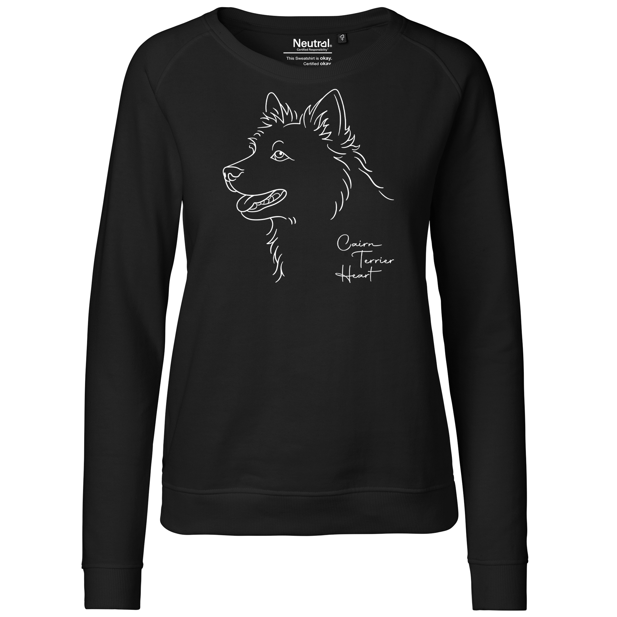 CAIRN_TERRIER_LADIES_SWEATER_BLACK