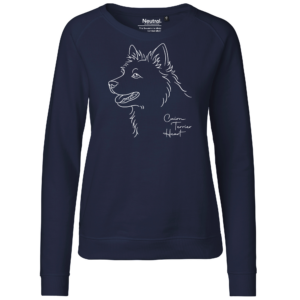 CAIRN_TERRIER_LADIES_SWEATER_NAVY