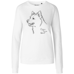CAIRN_TERRIER_LADIES_SWEATER_WHITE